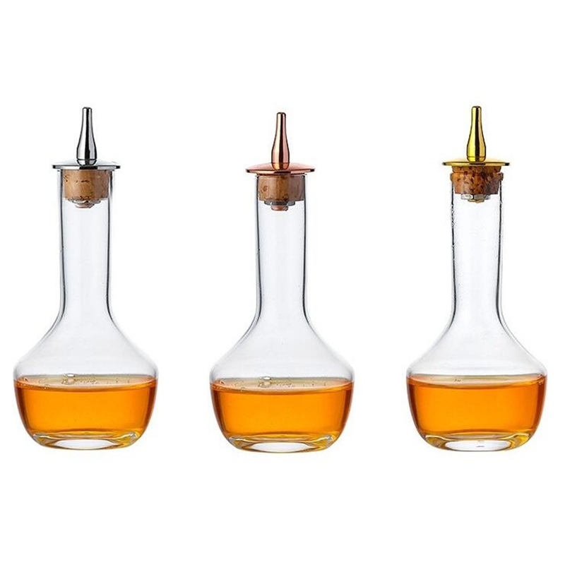 Bitters Bottle Set - ガラススプレーボトル,100ml,スプレー,ガラスボトル,カクテルビット,バー用品