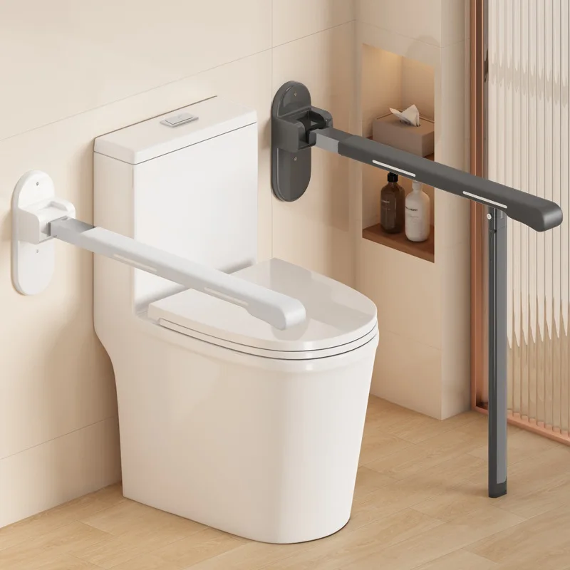 Home Bar Stand - 高齢者用トイレ安全レール 家庭用トイレサポートバー 妊婦用折りたたみ式装置 バスルーム安全アクセサリー トイレ安全レール