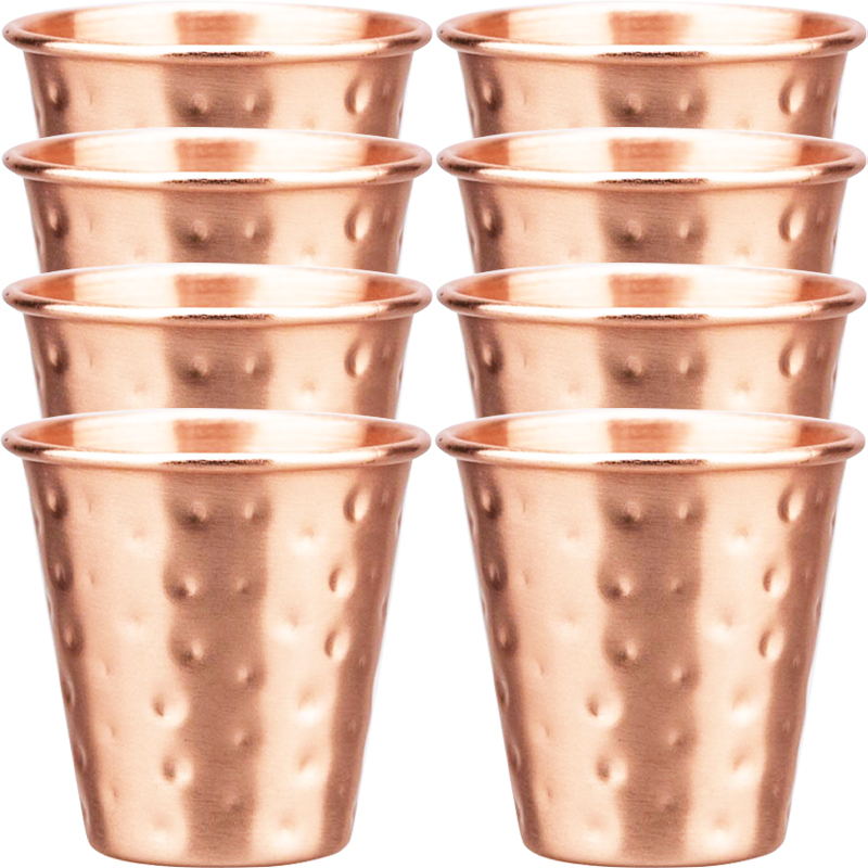 Mule Copper Mug - 6cs 8個入り 新品 100%銅製カップ 純銅 モスクワミュール用