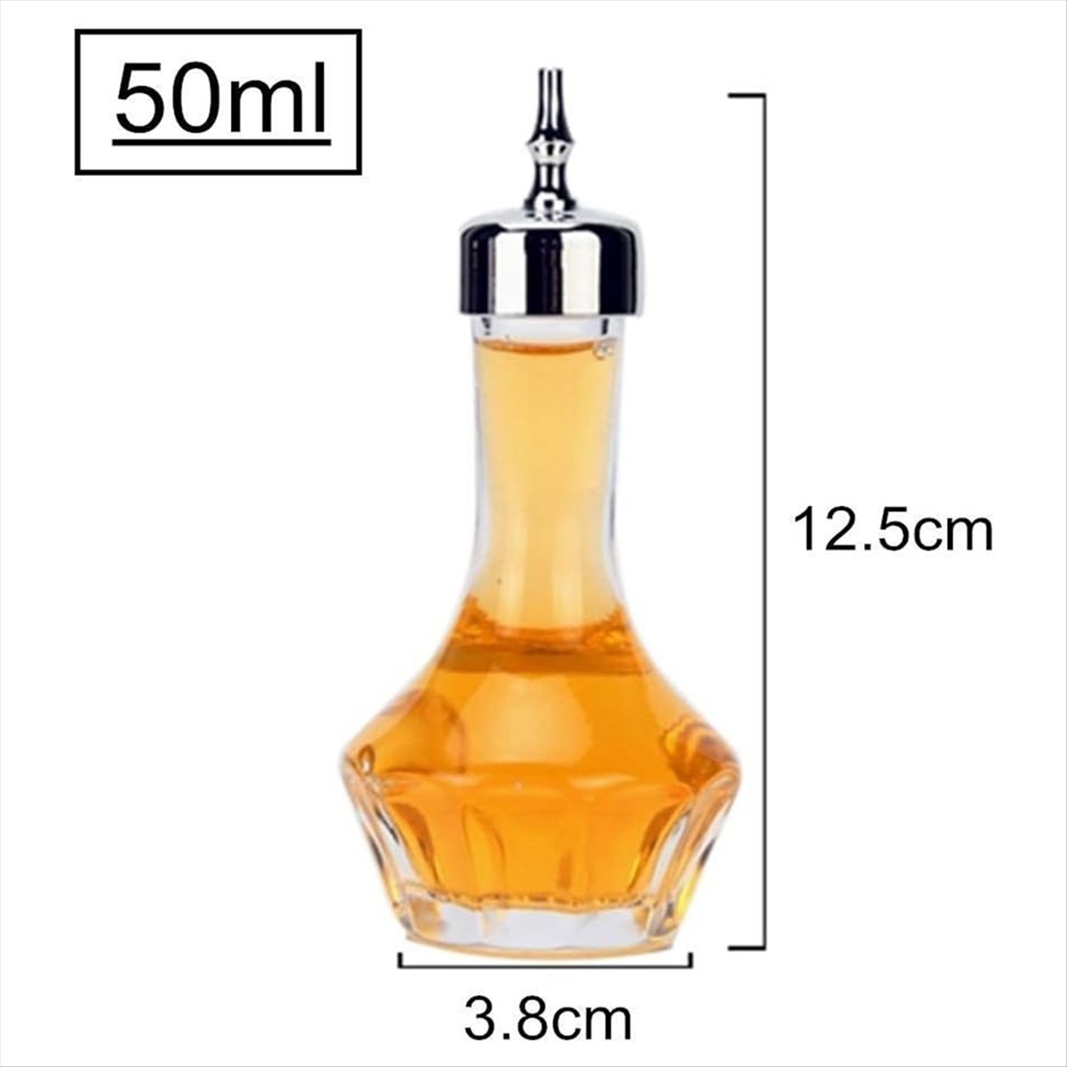 Bitters Bottle Set - REST 6個入り ビターズボトルセット 50ml/1.6oz ガラス製ダッシュボトル（ダッシャートップ付き）、プロ仕様のバーツール、カクテル作りに最適
