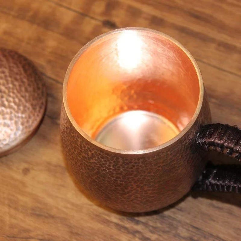 ヴィンテージ純銅カップ、コーヒーマグ彫刻ハンマーテクスチャ織 - Mule Copper Mug のレビューと価格