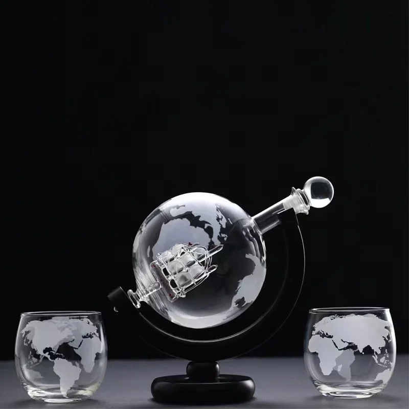 ウイスキーグラスセット クリスタルグローブ リカーカラフェ  - Decanter Globe Set のレビューと価格