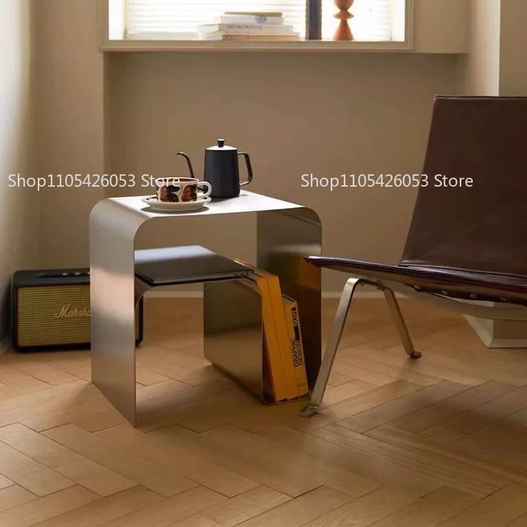 中世、バウハウス、ステンレス鋼、サイドテーブル、クリエイティ - Home Bar Shelf のレビューと価格