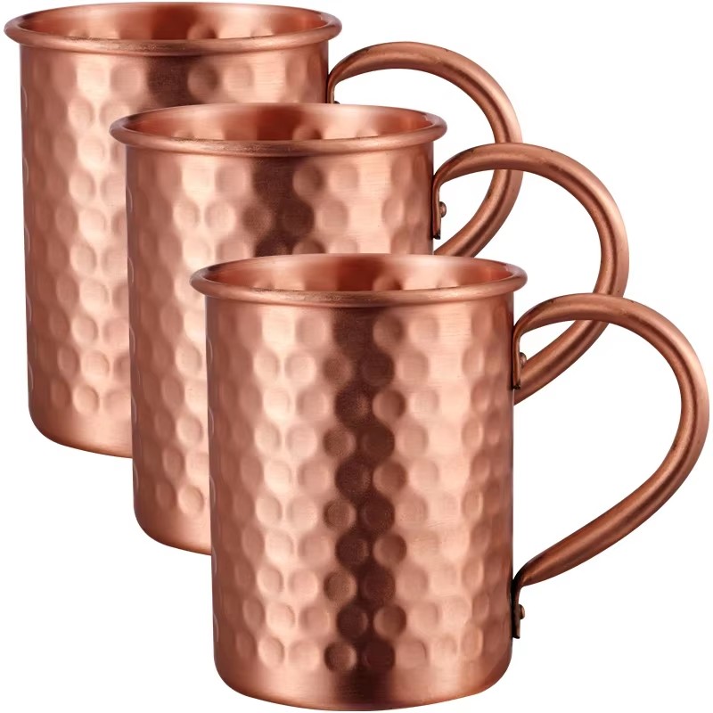100% 銅モスクワミュールマグ 1/2/3/4 個耐久性の - Mule Copper Mug のレビューと価格