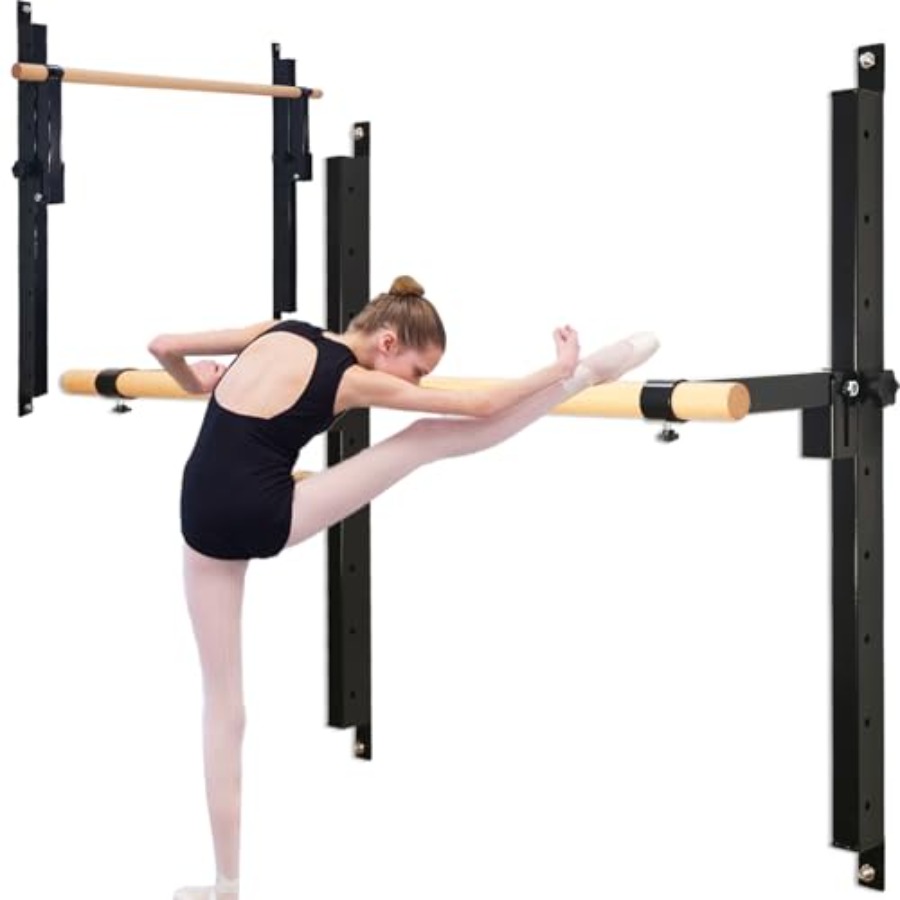 壁掛けバレエバー 4フィート/5フィート 高さ調節可能 折り - Home Bar And Gym のレビューと価格