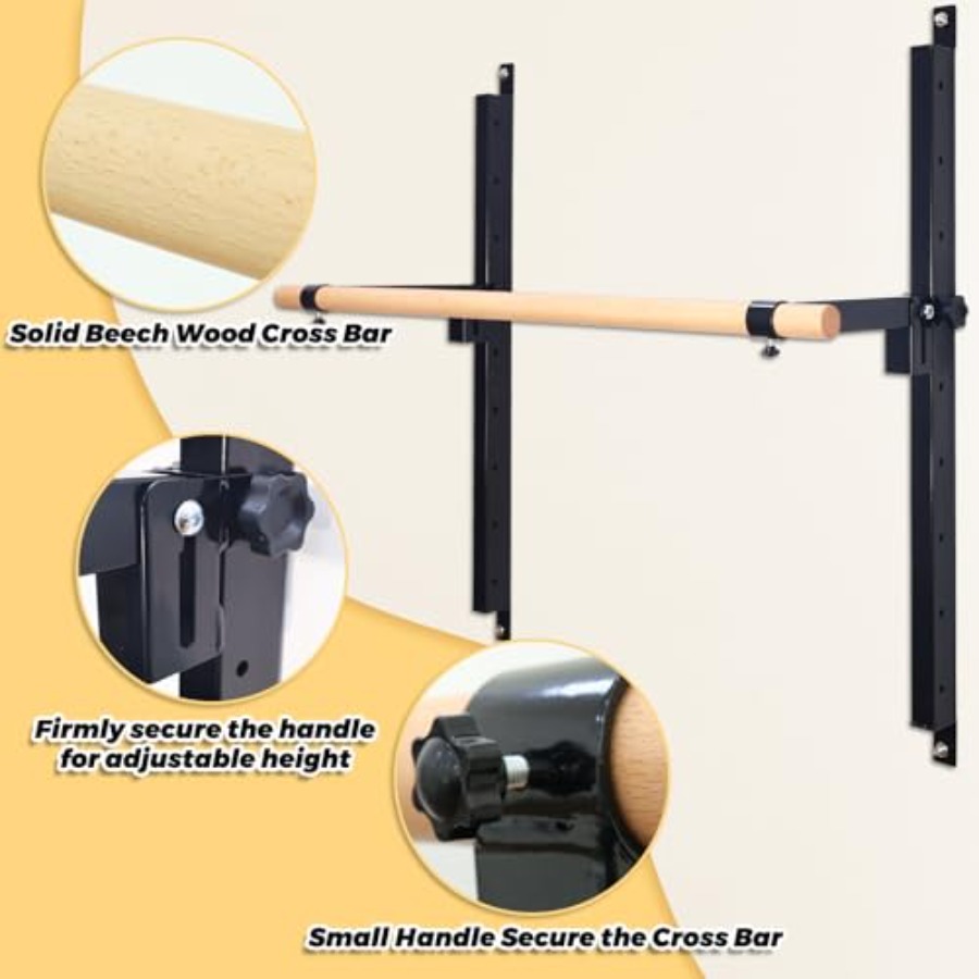 壁掛けバレエバー 4フィート/5フィート 高さ調節可能 折り - Home Bar And Gym のレビューと価格