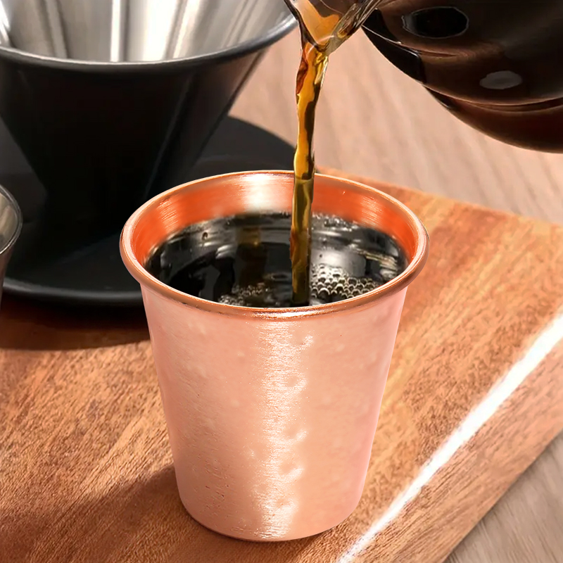 4個/6個セット 銅メッキビールカップ 2オンス 耐衝撃 モ - Mule Copper Mug のレビューと価格