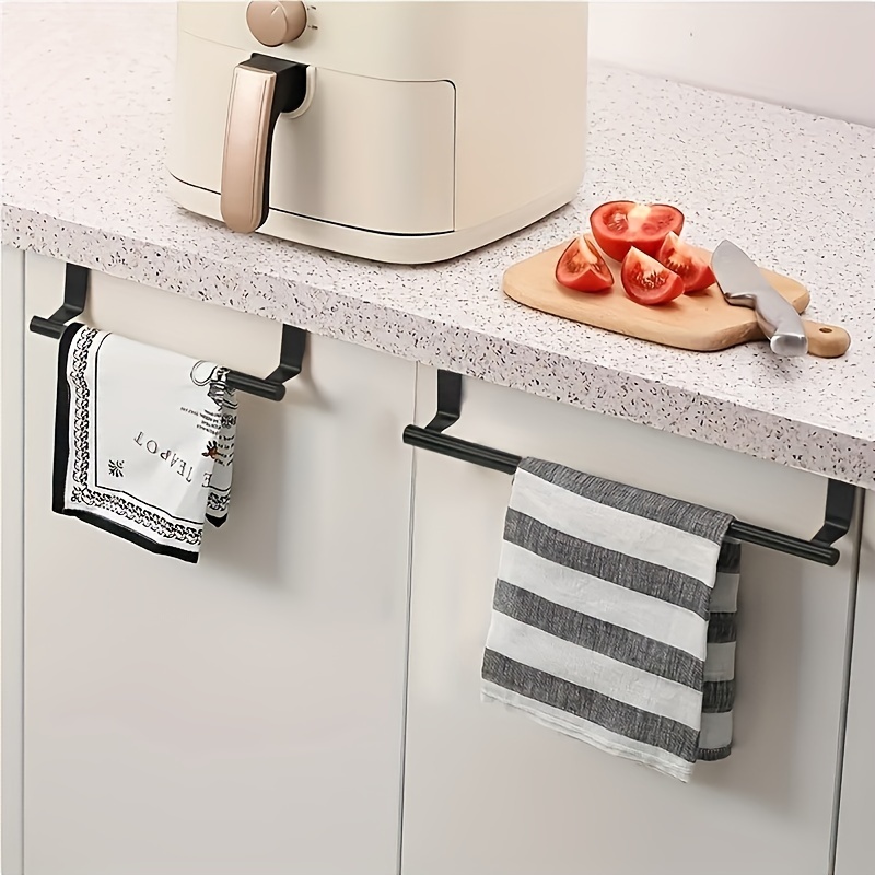 モダンなステンレス製キッチンタオルフック 壁掛け式 ドリル不 - Home Bar And Kitchen のレビューと価格