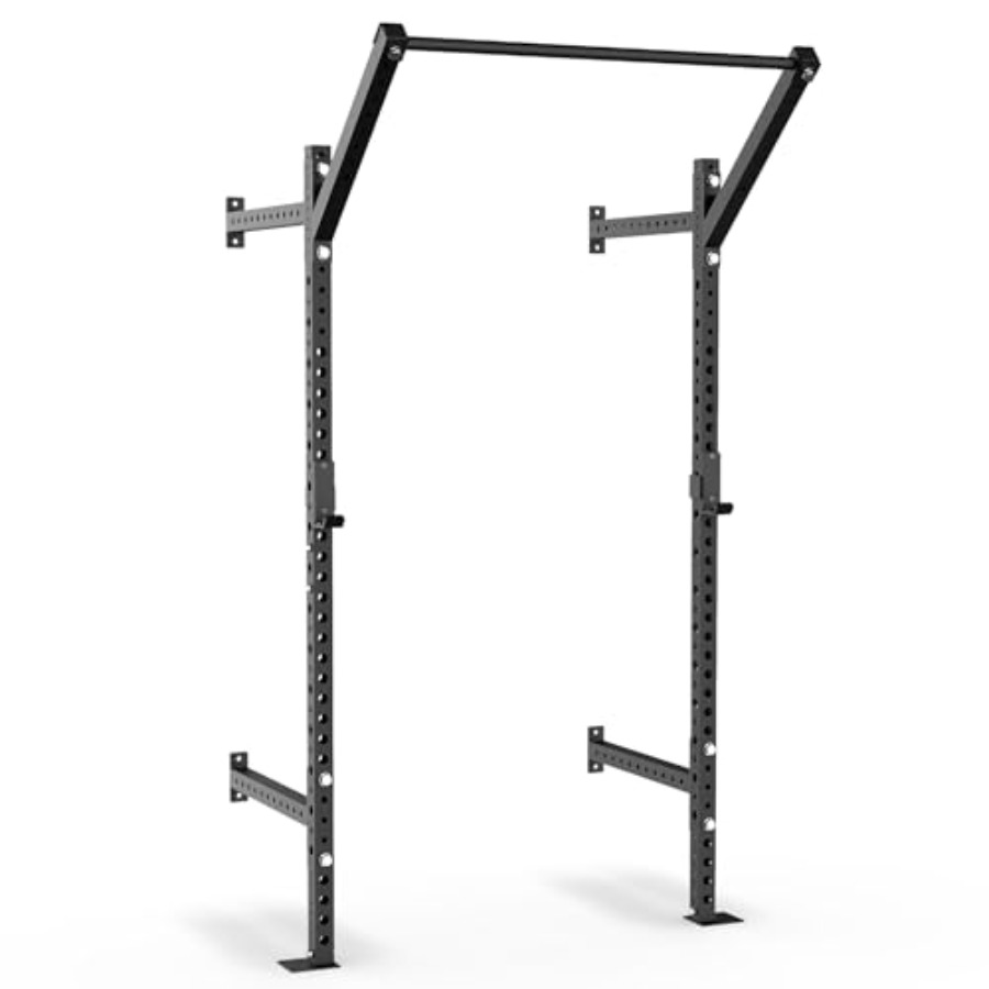家庭用ジム向け壁掛けスクワットラック、スチール製、黒仕上げ、 - Home Bar And Gym のレビューと価格