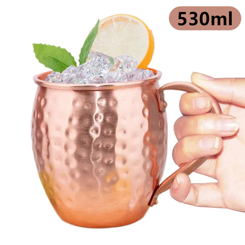 【F】530ml 100%銅製 モスクワミュールマグ カクテ - Mule Copper Mug のレビューと価格