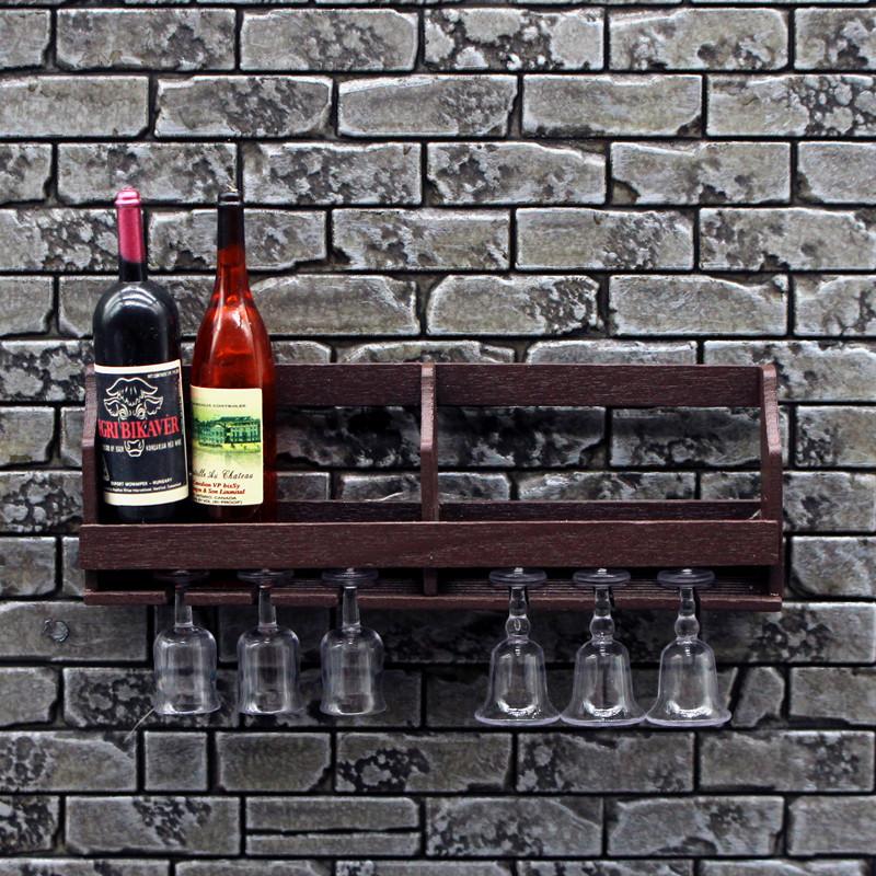 1 セットドールハウスおもちゃシミュレーション壁掛けワインラ - Home Bar Stand のレビューと価格