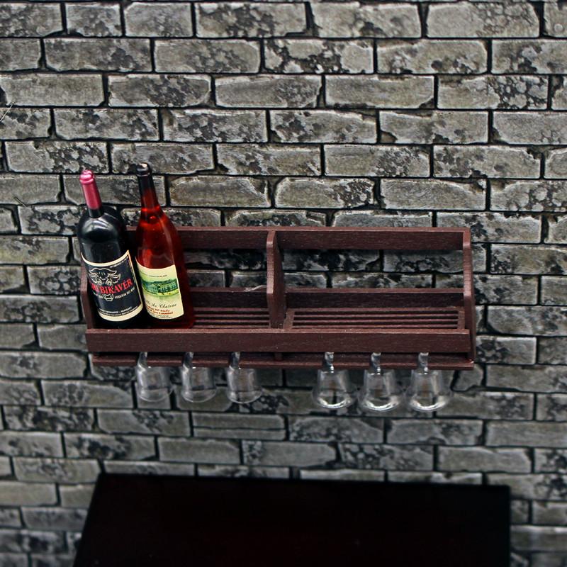 1 セットドールハウスおもちゃシミュレーション壁掛けワインラ - Home Bar Stand のレビューと価格