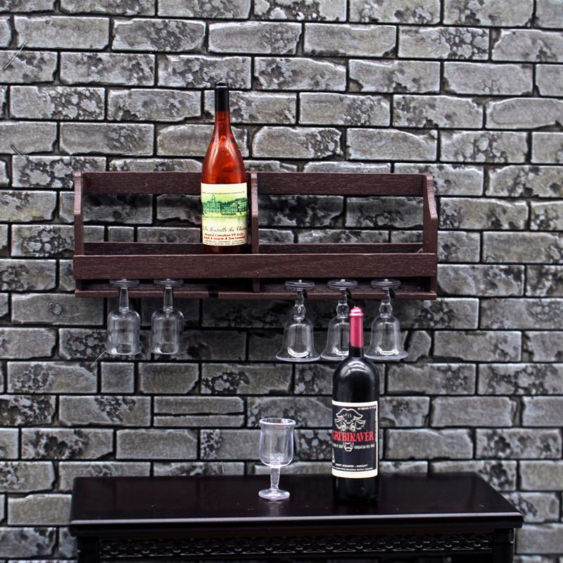 1 セットドールハウスおもちゃシミュレーション壁掛けワインラ - Home Bar Stand のレビューと価格