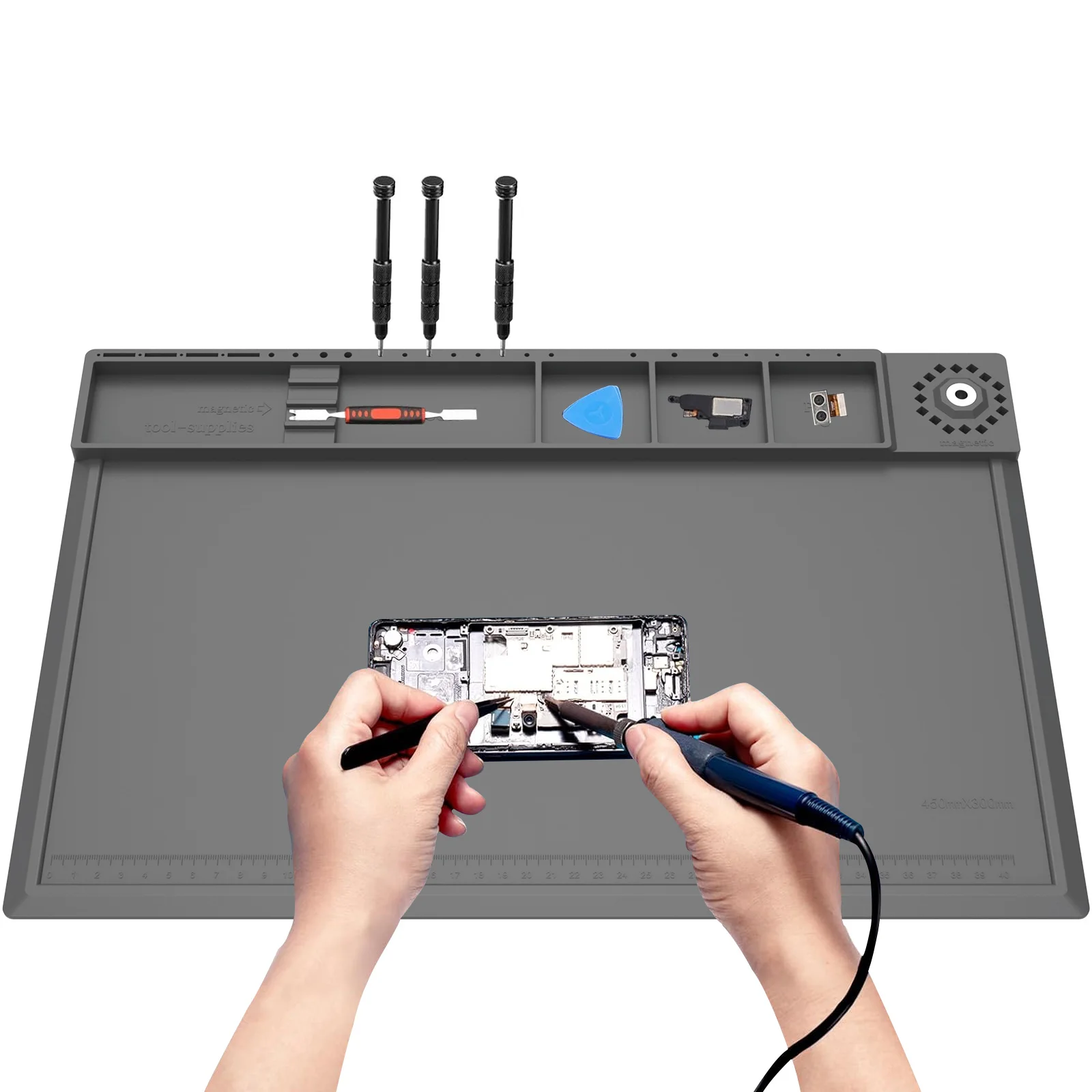 はんだ付けステーションマット シリコン作業修理パッド 932 - Bar Mat Rubber のレビューと価格