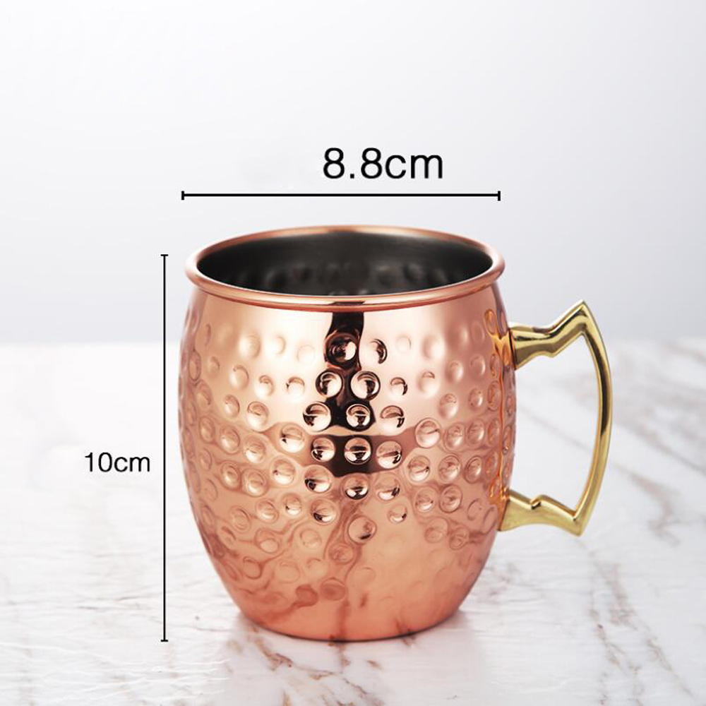 530 ミリリットルステンレス鋼モスクワミュールビールマグハ - Mule Copper Mug のレビューと価格