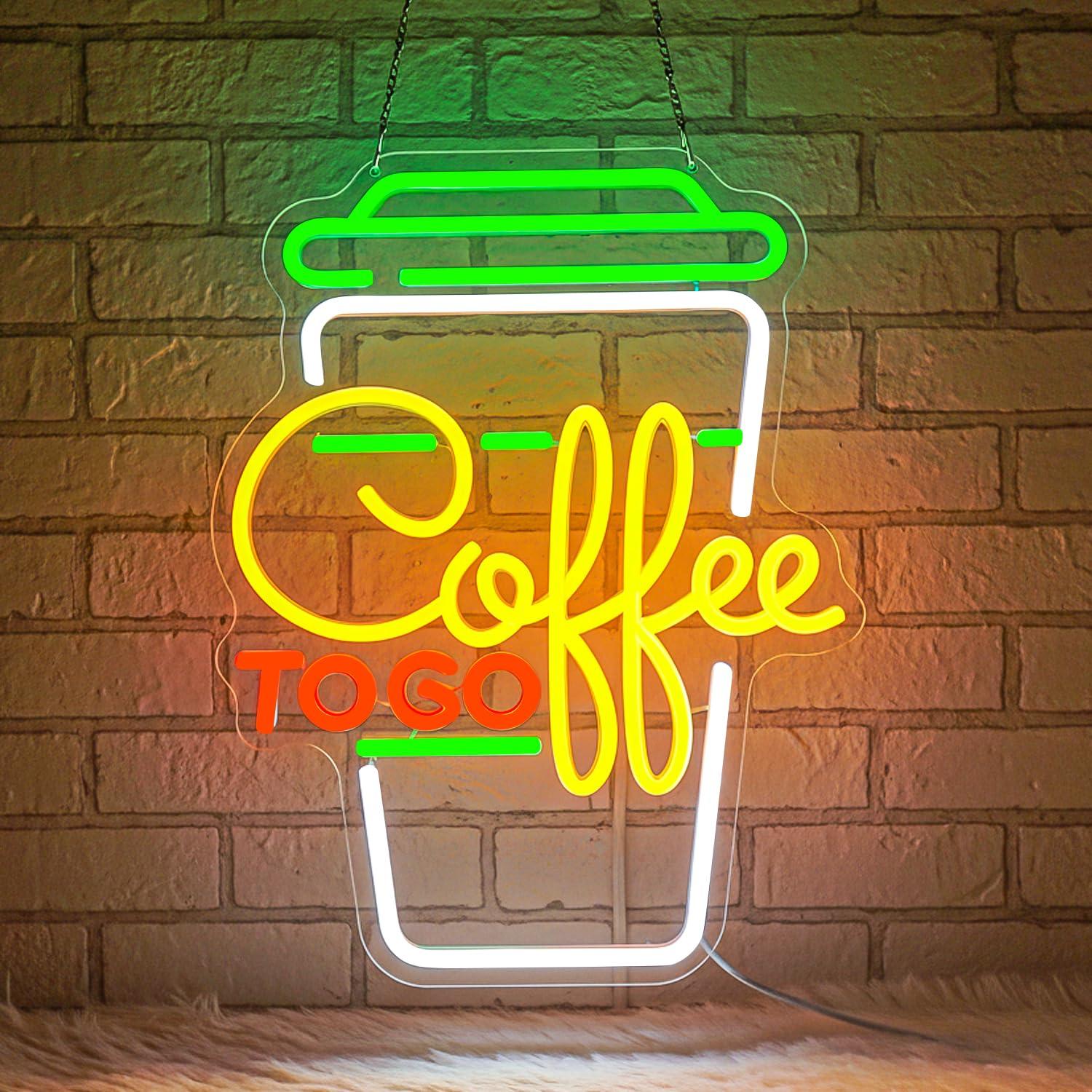 コーヒーネオンサイン USB調光可能なLEDライト コーヒー - Home Bar And Kitchen のレビューと価格