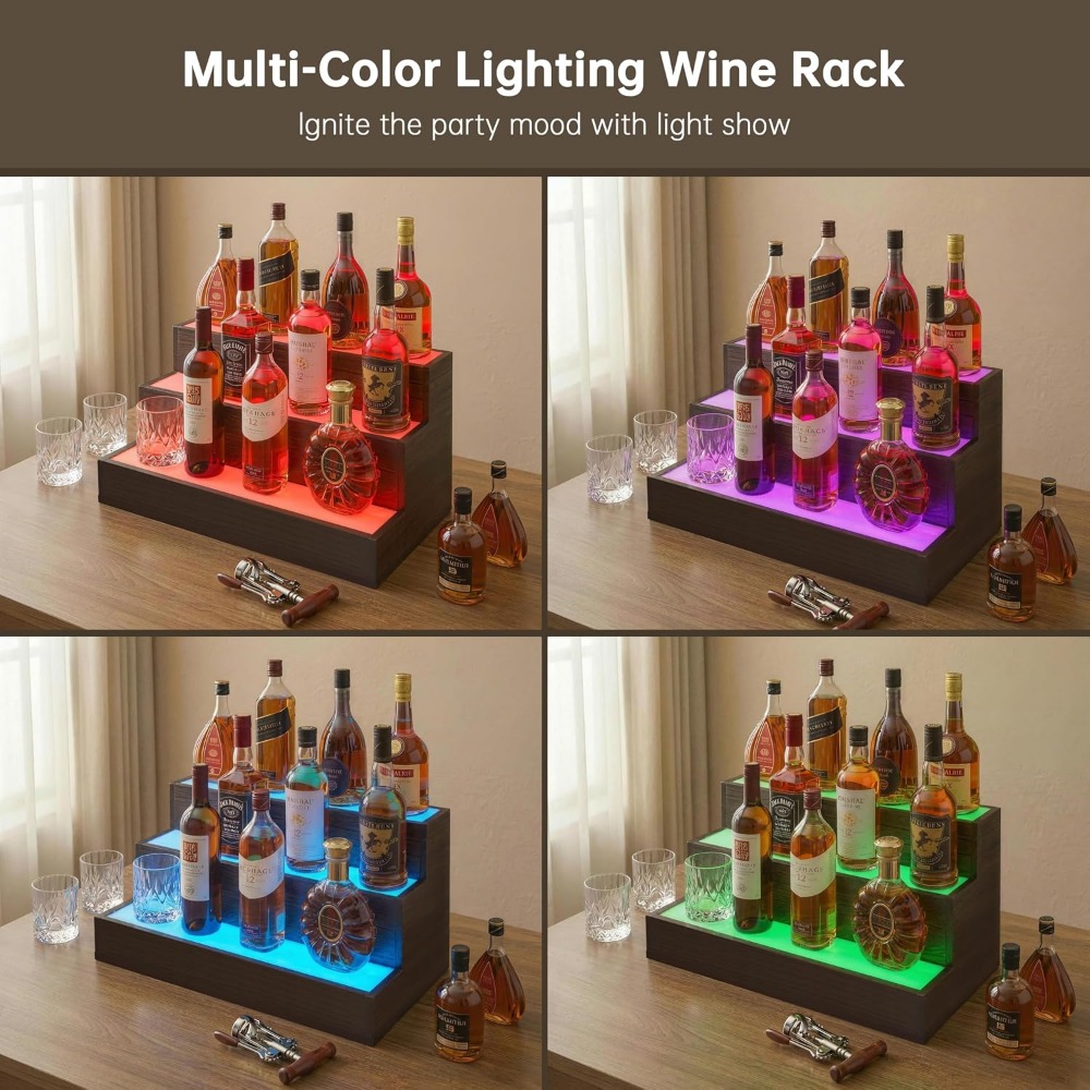 ホームバー用LEDボトルディスプレイ棚 |   ウイスキース - Home Bar Shelf のレビューと価格