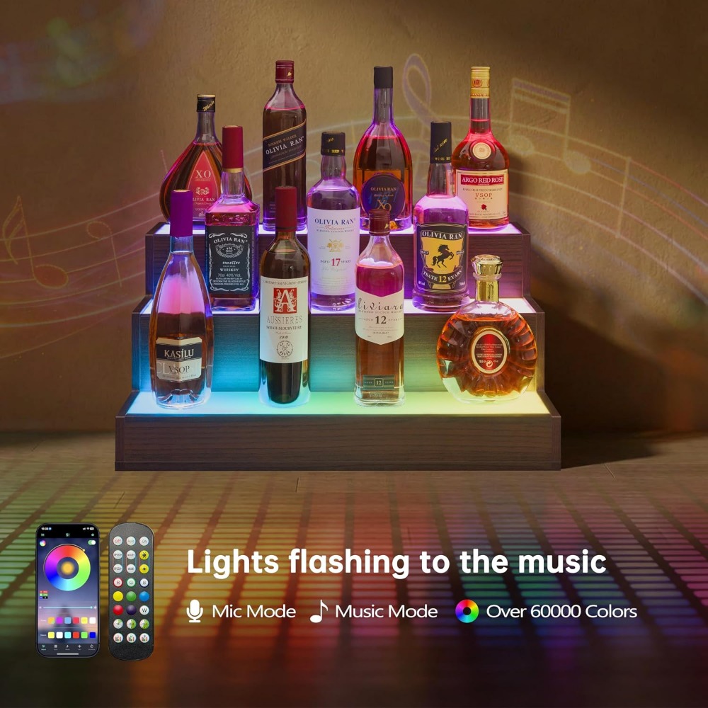 ホームバー用LEDボトルディスプレイ棚 |   ウイスキース - Home Bar Shelf のレビューと価格