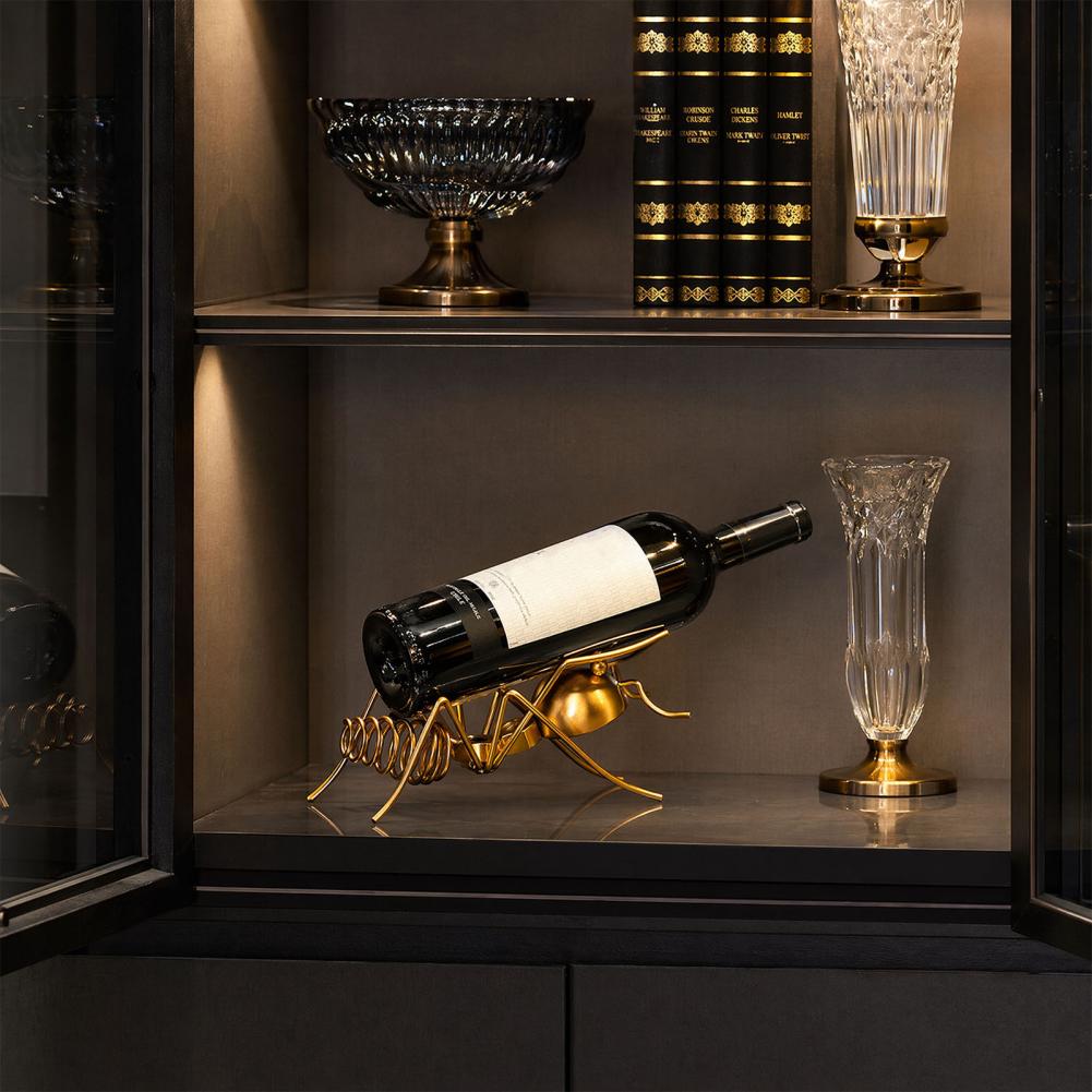 頑丈な金属製ワインスタンド、ユニークなワインボトルホルダー、 - Home Bar Stand のレビューと価格