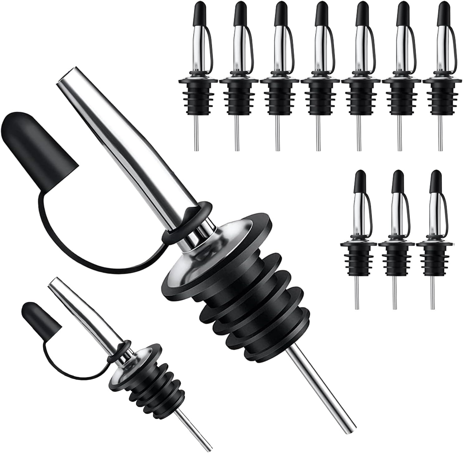 12個入り酒類注ぎ口（ダストキャップ付き）- アルコール、オ - Speed Pourer Cap のレビューと価格